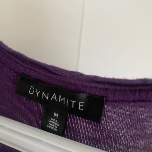 2/10$ Purple basic cami with gold zipper - Picture 2 of 3